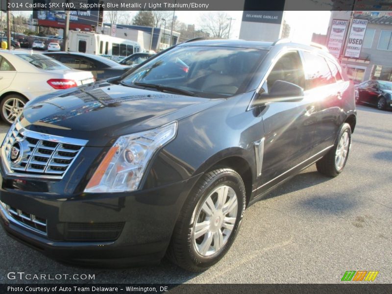 Sapphire Blue Metallic / Light Titanium/Ebony 2014 Cadillac SRX FWD