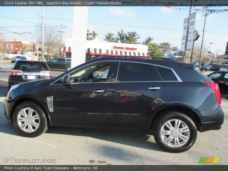 Sapphire Blue Metallic / Light Titanium/Ebony 2014 Cadillac SRX FWD