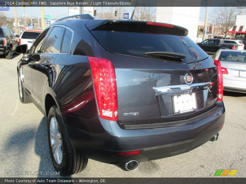 Sapphire Blue Metallic / Light Titanium/Ebony 2014 Cadillac SRX FWD