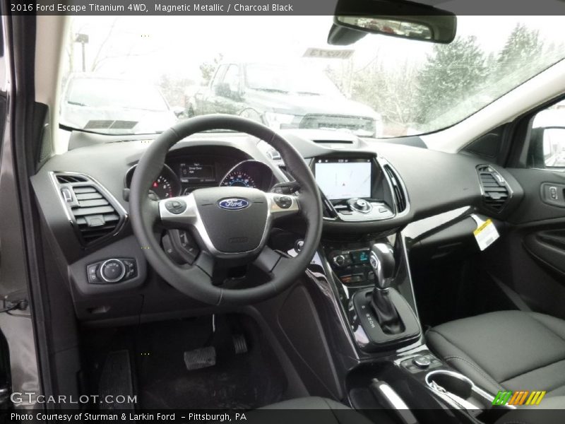 Magnetic Metallic / Charcoal Black 2016 Ford Escape Titanium 4WD