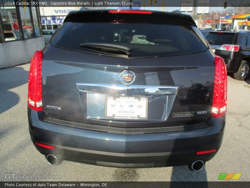 Sapphire Blue Metallic / Light Titanium/Ebony 2014 Cadillac SRX FWD