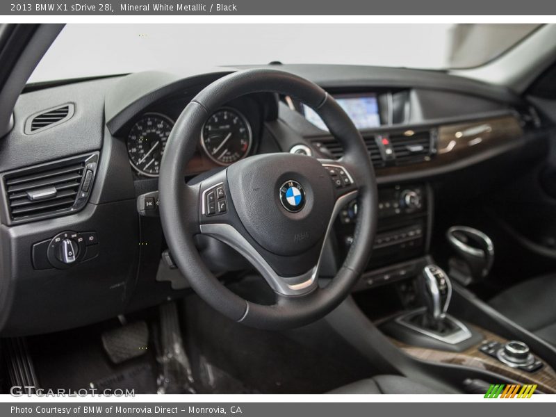 Mineral White Metallic / Black 2013 BMW X1 sDrive 28i