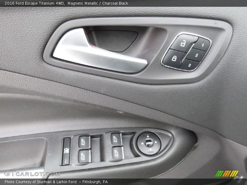 Magnetic Metallic / Charcoal Black 2016 Ford Escape Titanium 4WD