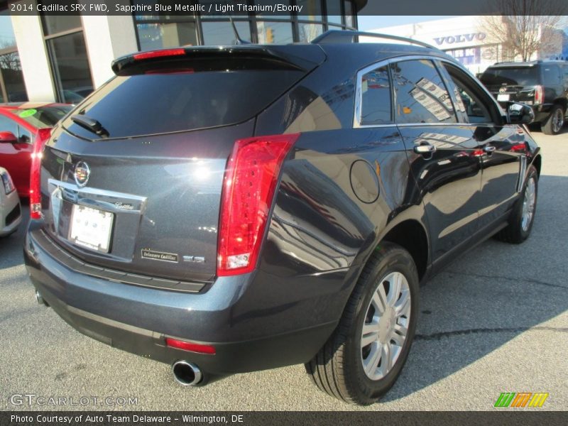 Sapphire Blue Metallic / Light Titanium/Ebony 2014 Cadillac SRX FWD