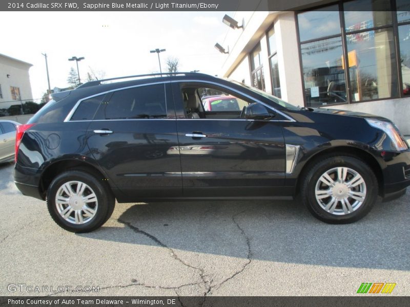 Sapphire Blue Metallic / Light Titanium/Ebony 2014 Cadillac SRX FWD