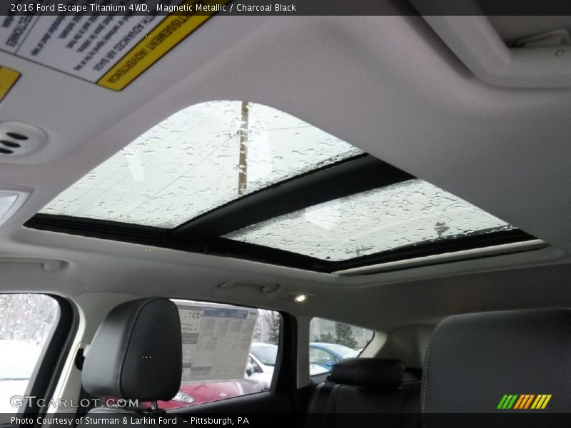 Magnetic Metallic / Charcoal Black 2016 Ford Escape Titanium 4WD