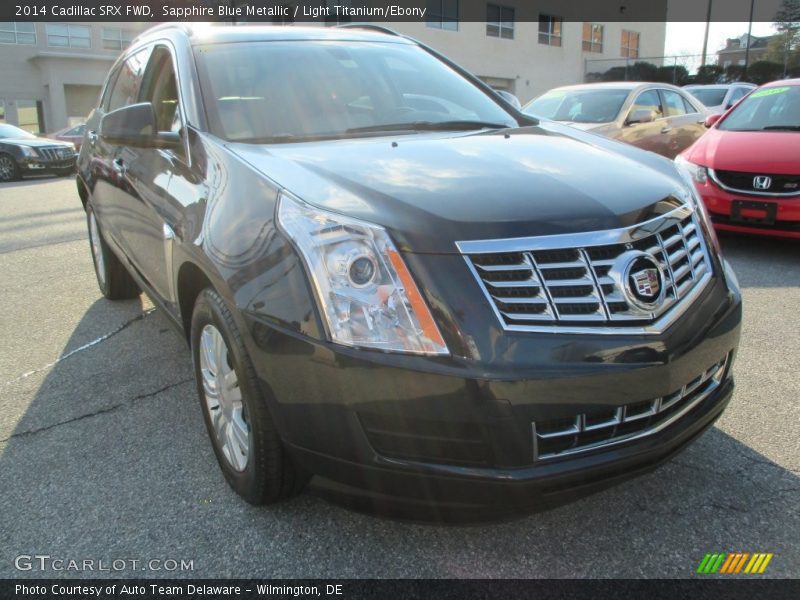 Sapphire Blue Metallic / Light Titanium/Ebony 2014 Cadillac SRX FWD