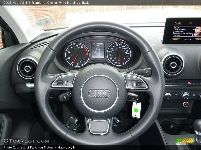 Glacier White Metallic / Black 2015 Audi A3 1.8 Premium