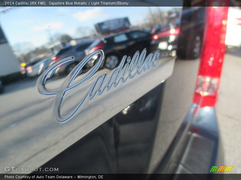 Sapphire Blue Metallic / Light Titanium/Ebony 2014 Cadillac SRX FWD