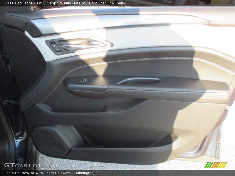 Sapphire Blue Metallic / Light Titanium/Ebony 2014 Cadillac SRX FWD