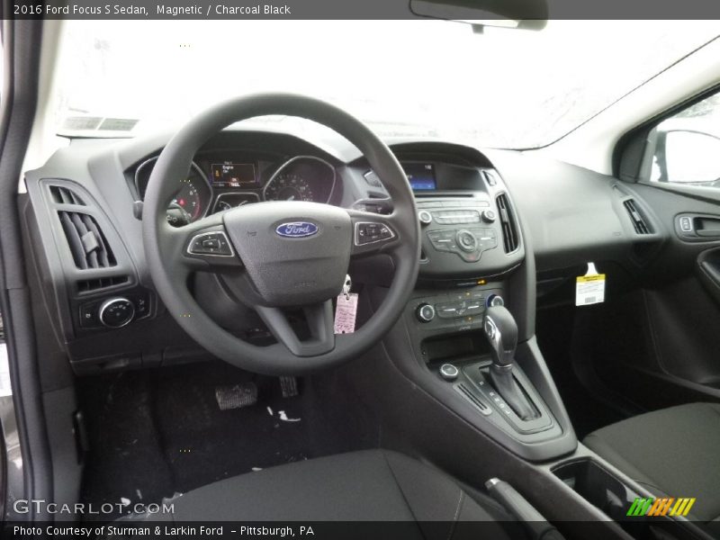 Magnetic / Charcoal Black 2016 Ford Focus S Sedan
