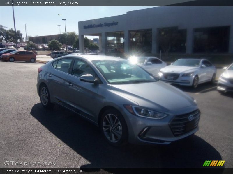 Gray / Gray 2017 Hyundai Elantra Limited