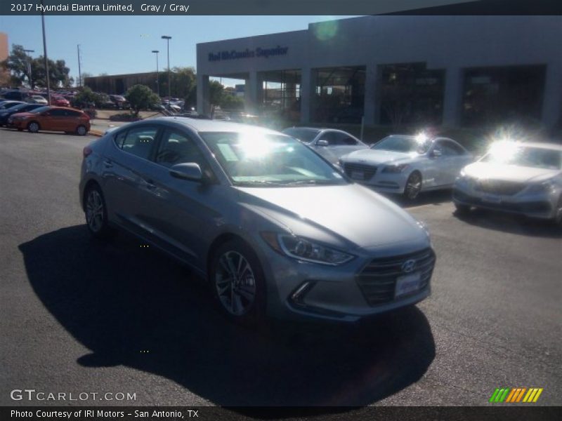 Gray / Gray 2017 Hyundai Elantra Limited