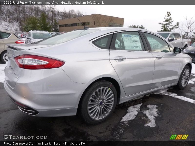 Ingot Silver Metallic / Medium Soft Ceramic 2016 Ford Fusion Titanium