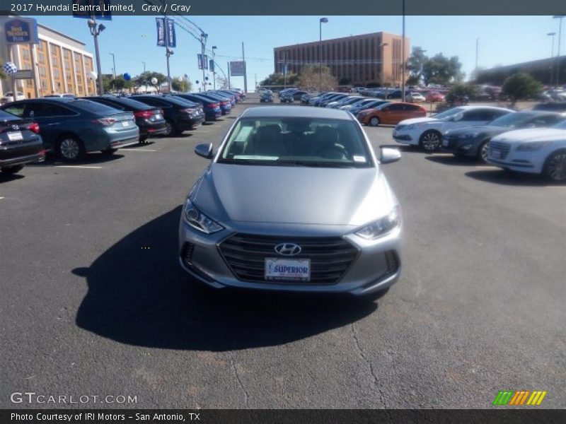 Gray / Gray 2017 Hyundai Elantra Limited