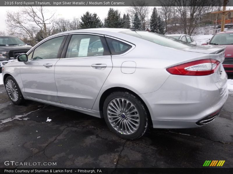 Ingot Silver Metallic / Medium Soft Ceramic 2016 Ford Fusion Titanium