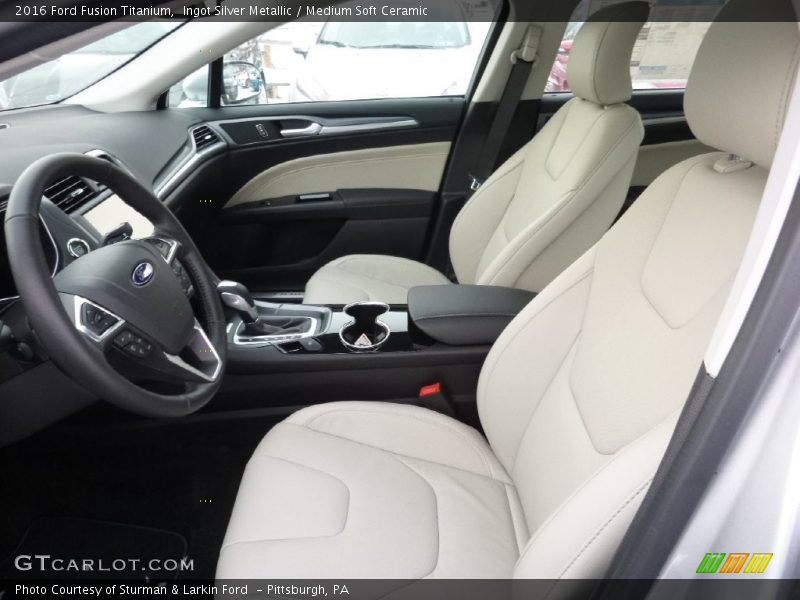 Ingot Silver Metallic / Medium Soft Ceramic 2016 Ford Fusion Titanium
