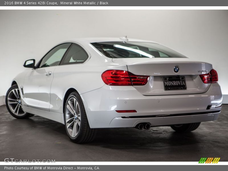 Mineral White Metallic / Black 2016 BMW 4 Series 428i Coupe
