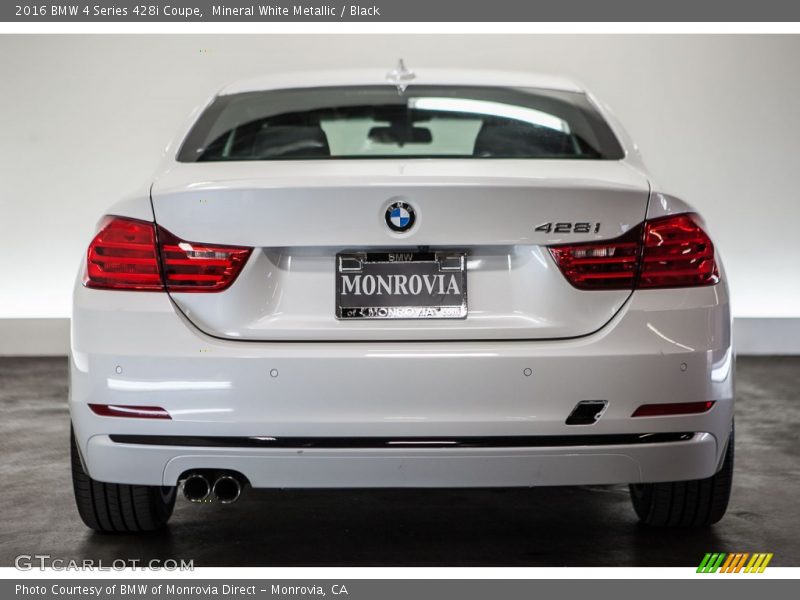 Mineral White Metallic / Black 2016 BMW 4 Series 428i Coupe