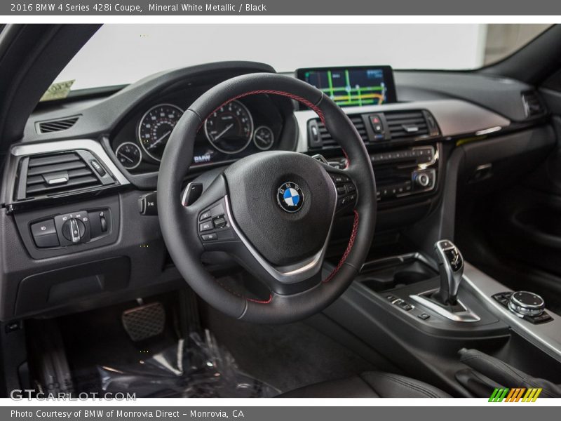 Mineral White Metallic / Black 2016 BMW 4 Series 428i Coupe