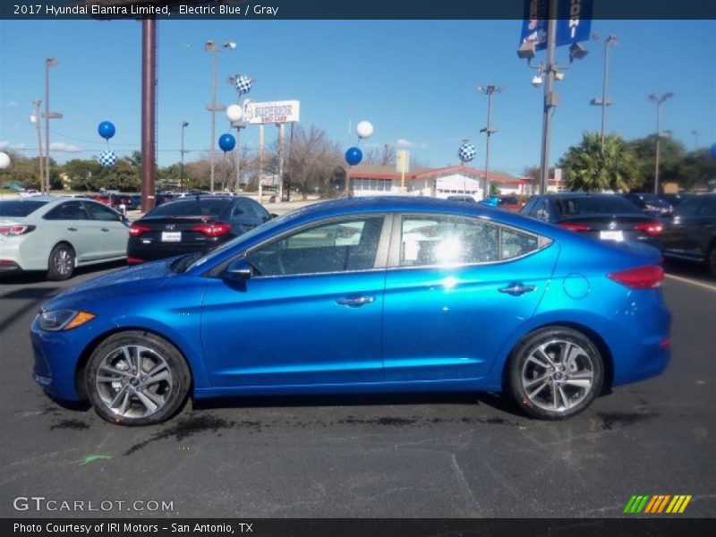 Electric Blue / Gray 2017 Hyundai Elantra Limited