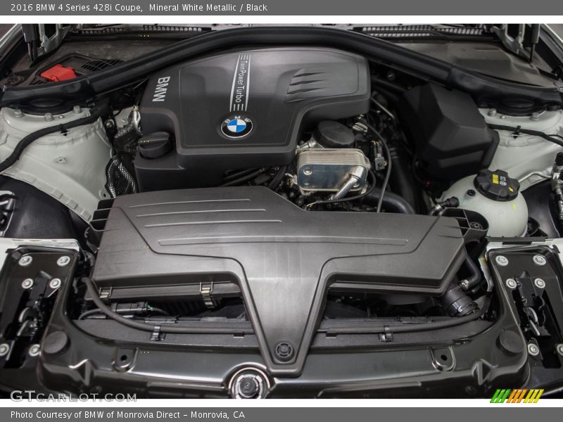 Mineral White Metallic / Black 2016 BMW 4 Series 428i Coupe