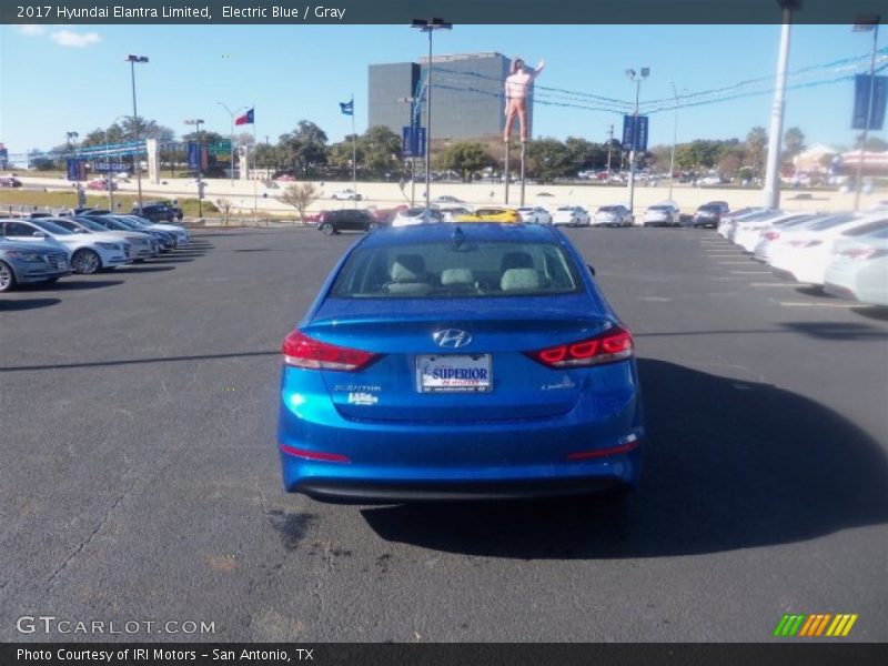 Electric Blue / Gray 2017 Hyundai Elantra Limited