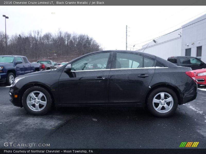 Black Granite Metallic / Jet Black 2016 Chevrolet Cruze Limited LT