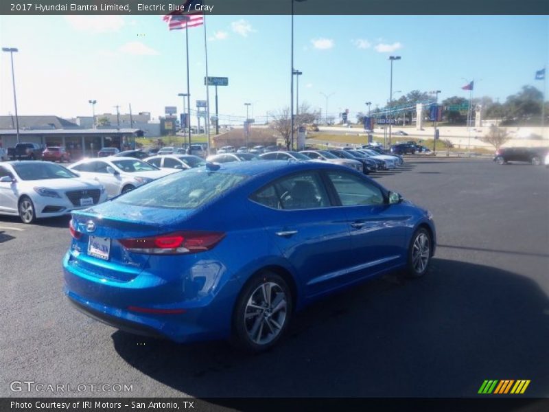 Electric Blue / Gray 2017 Hyundai Elantra Limited