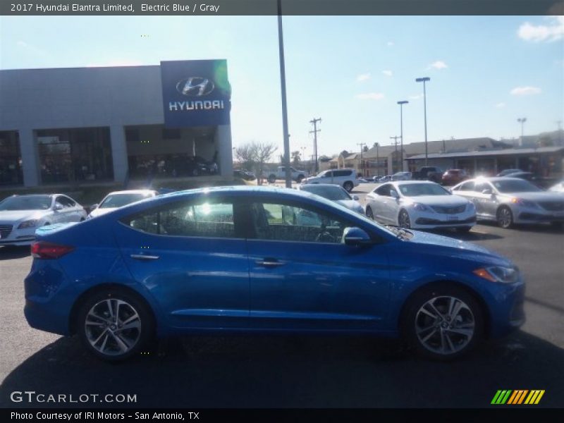 Electric Blue / Gray 2017 Hyundai Elantra Limited