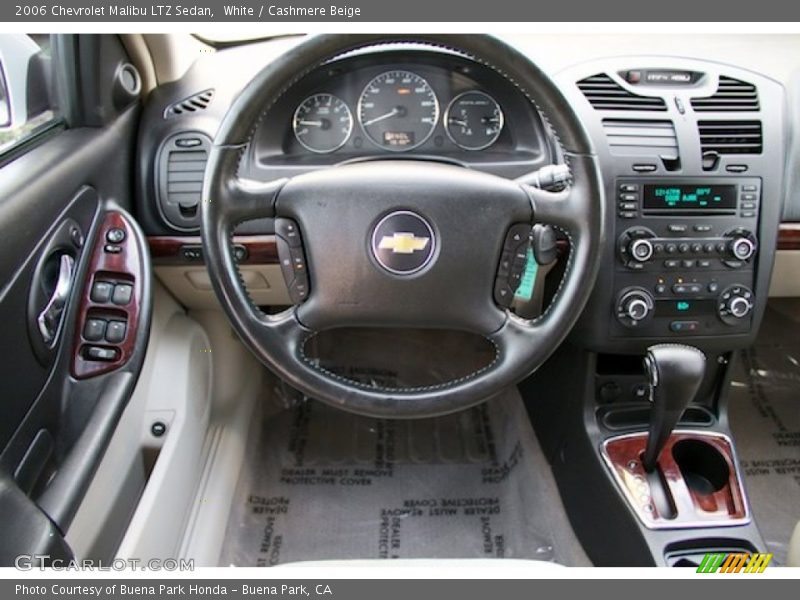 White / Cashmere Beige 2006 Chevrolet Malibu LTZ Sedan