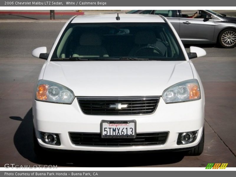 White / Cashmere Beige 2006 Chevrolet Malibu LTZ Sedan