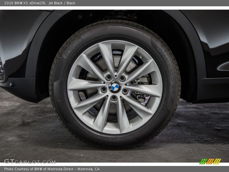 Jet Black / Black 2016 BMW X3 xDrive28i