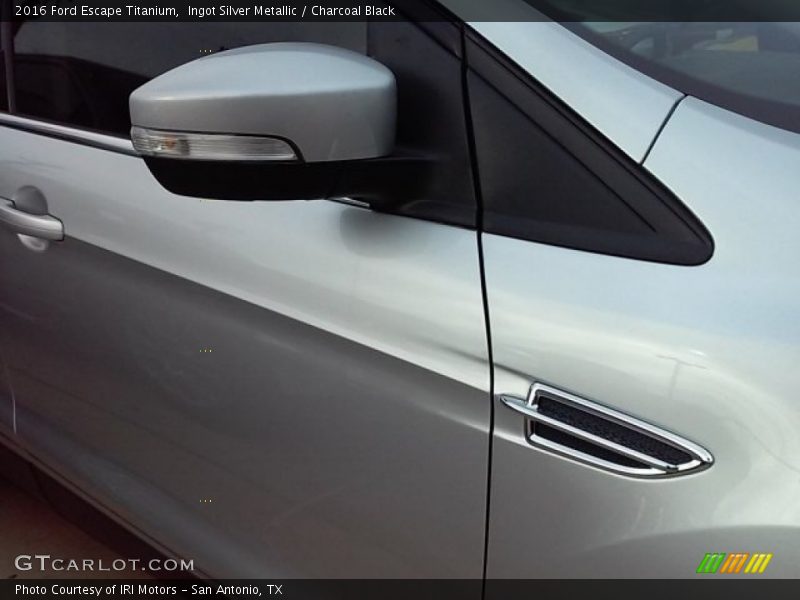 Ingot Silver Metallic / Charcoal Black 2016 Ford Escape Titanium