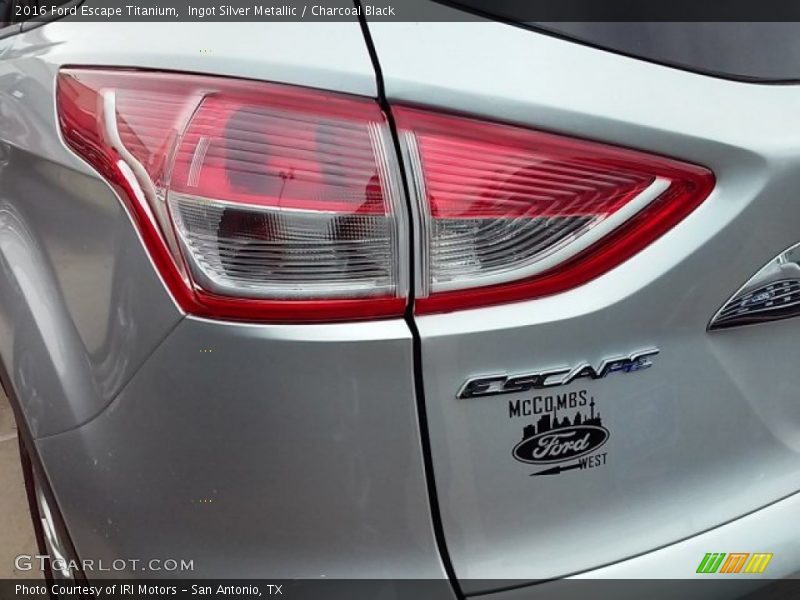 Ingot Silver Metallic / Charcoal Black 2016 Ford Escape Titanium