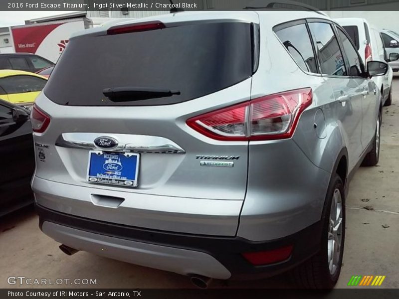 Ingot Silver Metallic / Charcoal Black 2016 Ford Escape Titanium
