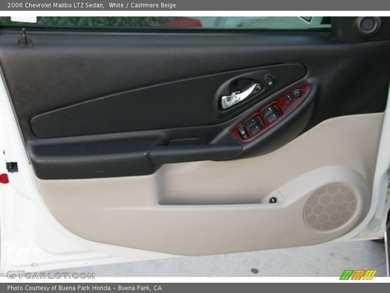 White / Cashmere Beige 2006 Chevrolet Malibu LTZ Sedan