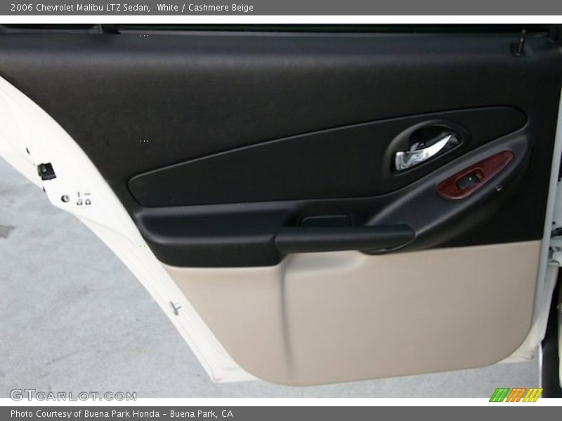 White / Cashmere Beige 2006 Chevrolet Malibu LTZ Sedan