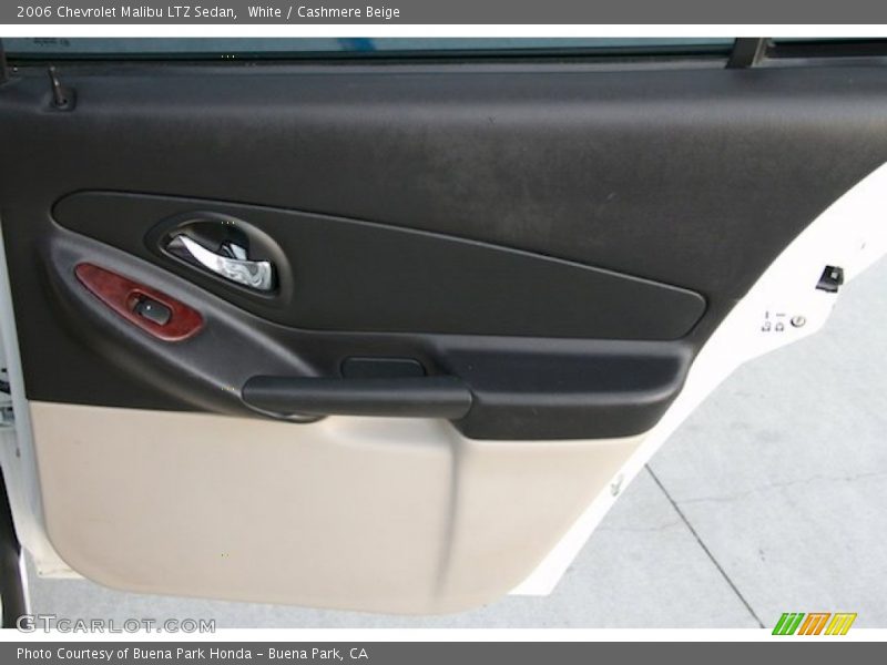 White / Cashmere Beige 2006 Chevrolet Malibu LTZ Sedan