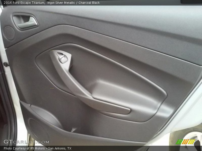 Ingot Silver Metallic / Charcoal Black 2016 Ford Escape Titanium