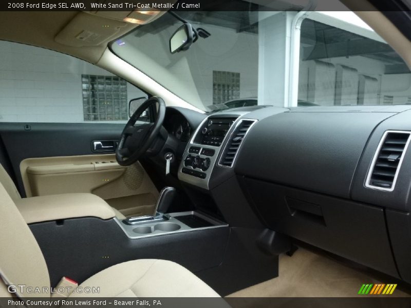 White Sand Tri-Coat Metallic / Camel 2008 Ford Edge SEL AWD