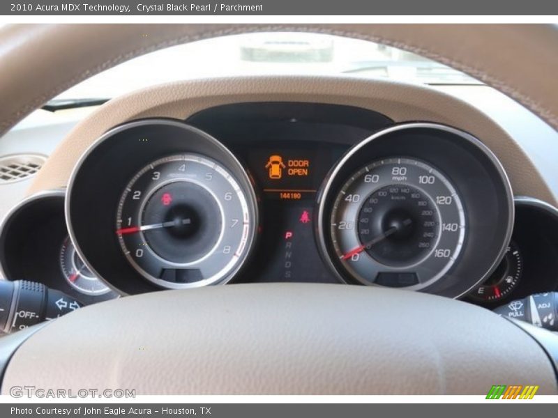 Crystal Black Pearl / Parchment 2010 Acura MDX Technology