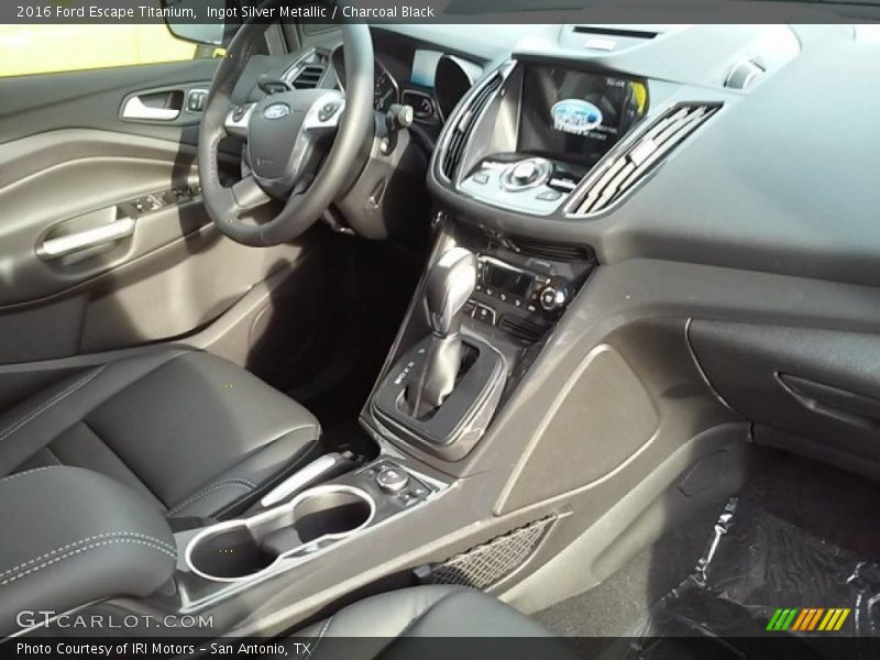 Ingot Silver Metallic / Charcoal Black 2016 Ford Escape Titanium