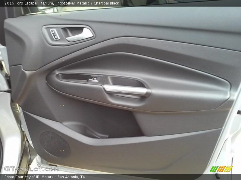 Ingot Silver Metallic / Charcoal Black 2016 Ford Escape Titanium