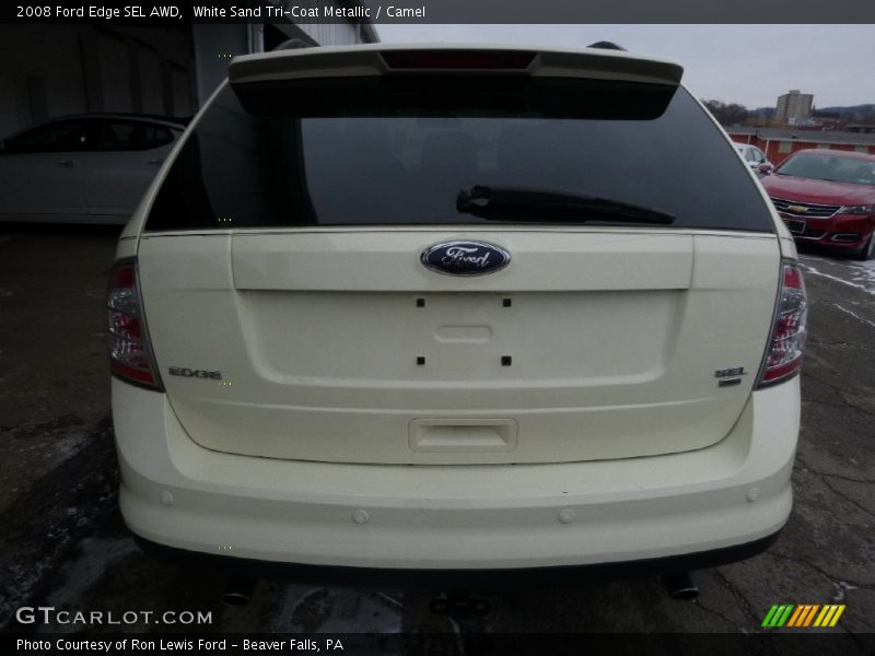 White Sand Tri-Coat Metallic / Camel 2008 Ford Edge SEL AWD