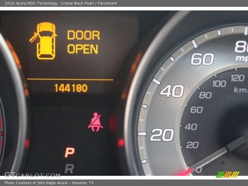 Crystal Black Pearl / Parchment 2010 Acura MDX Technology