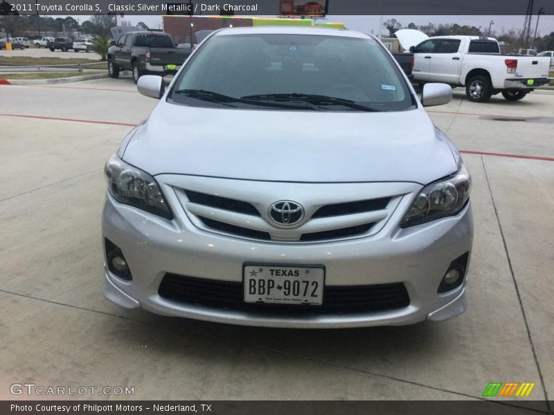 Classic Silver Metallic / Dark Charcoal 2011 Toyota Corolla S