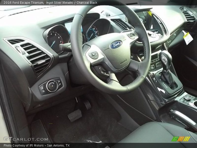 Ingot Silver Metallic / Charcoal Black 2016 Ford Escape Titanium