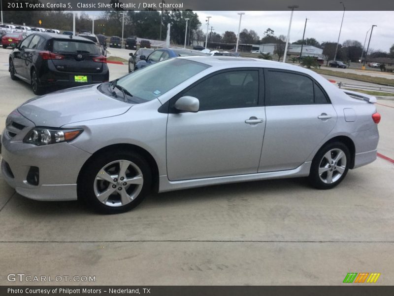 Classic Silver Metallic / Dark Charcoal 2011 Toyota Corolla S
