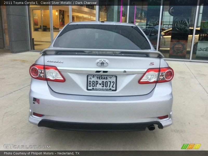 Classic Silver Metallic / Dark Charcoal 2011 Toyota Corolla S